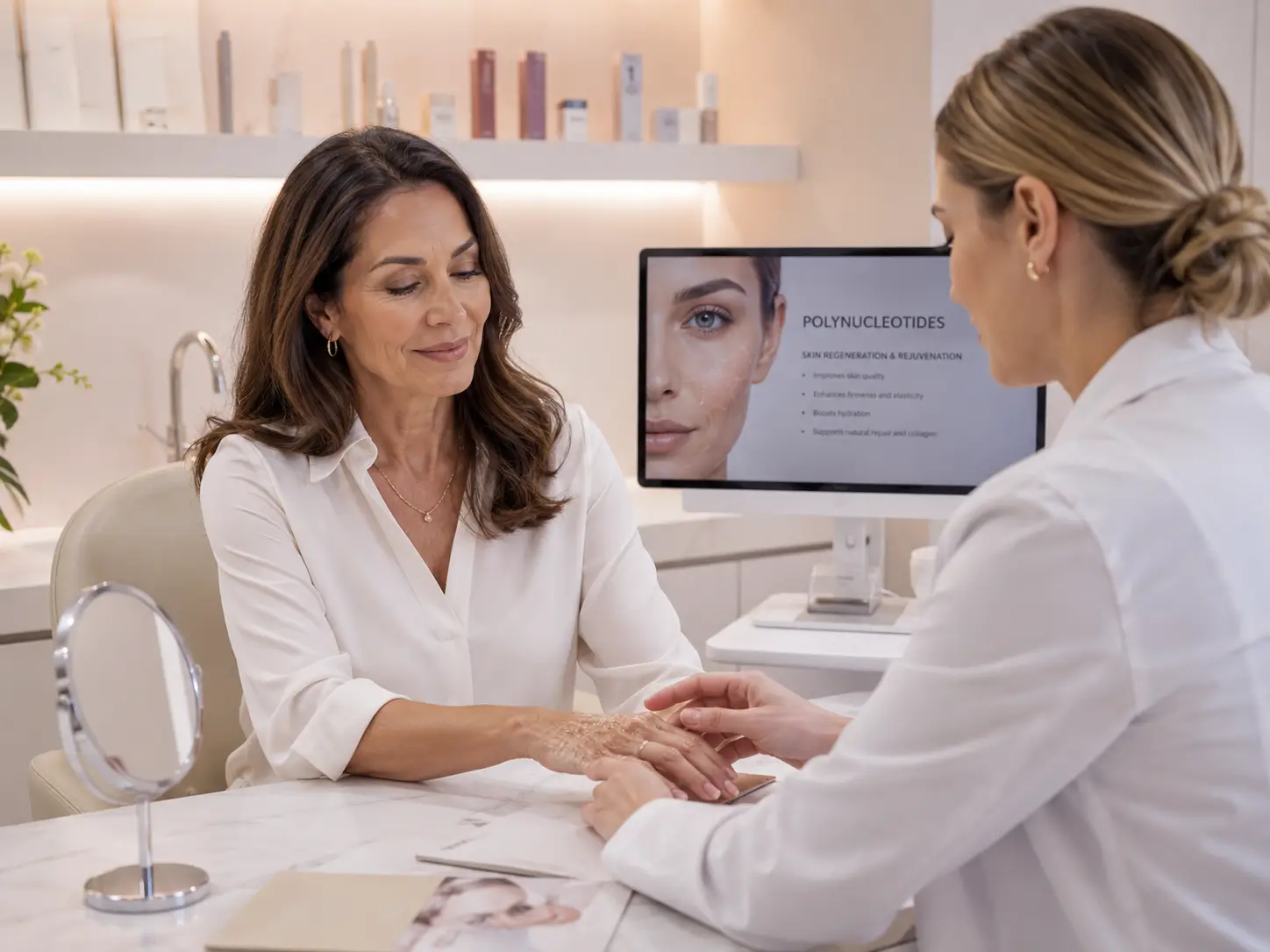 Polynucleotides consultation with clinician and client
