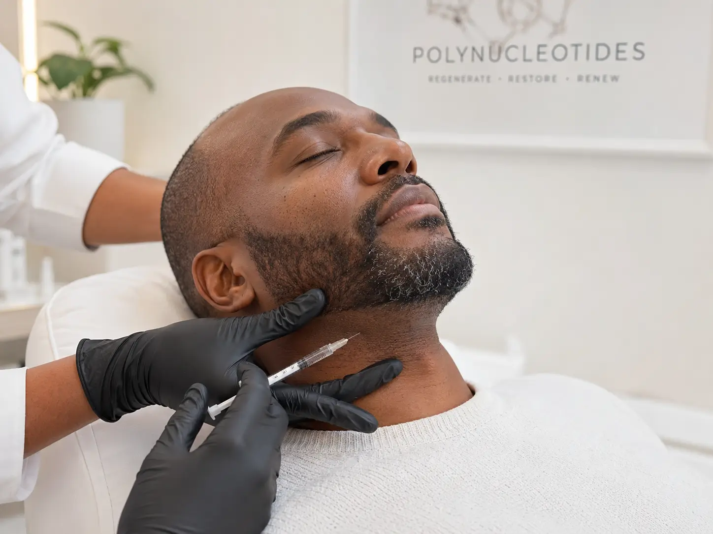 Polynucleotides neck treatment in clinic